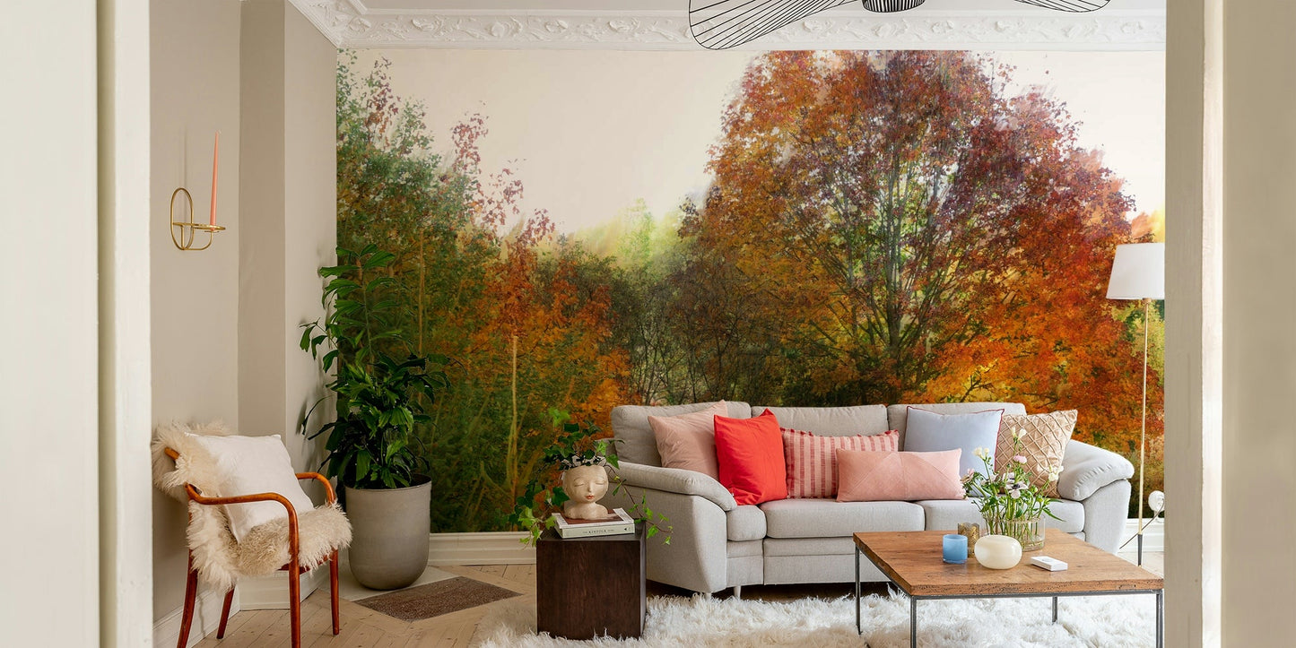 Seasonal tree canopy wallpaper
