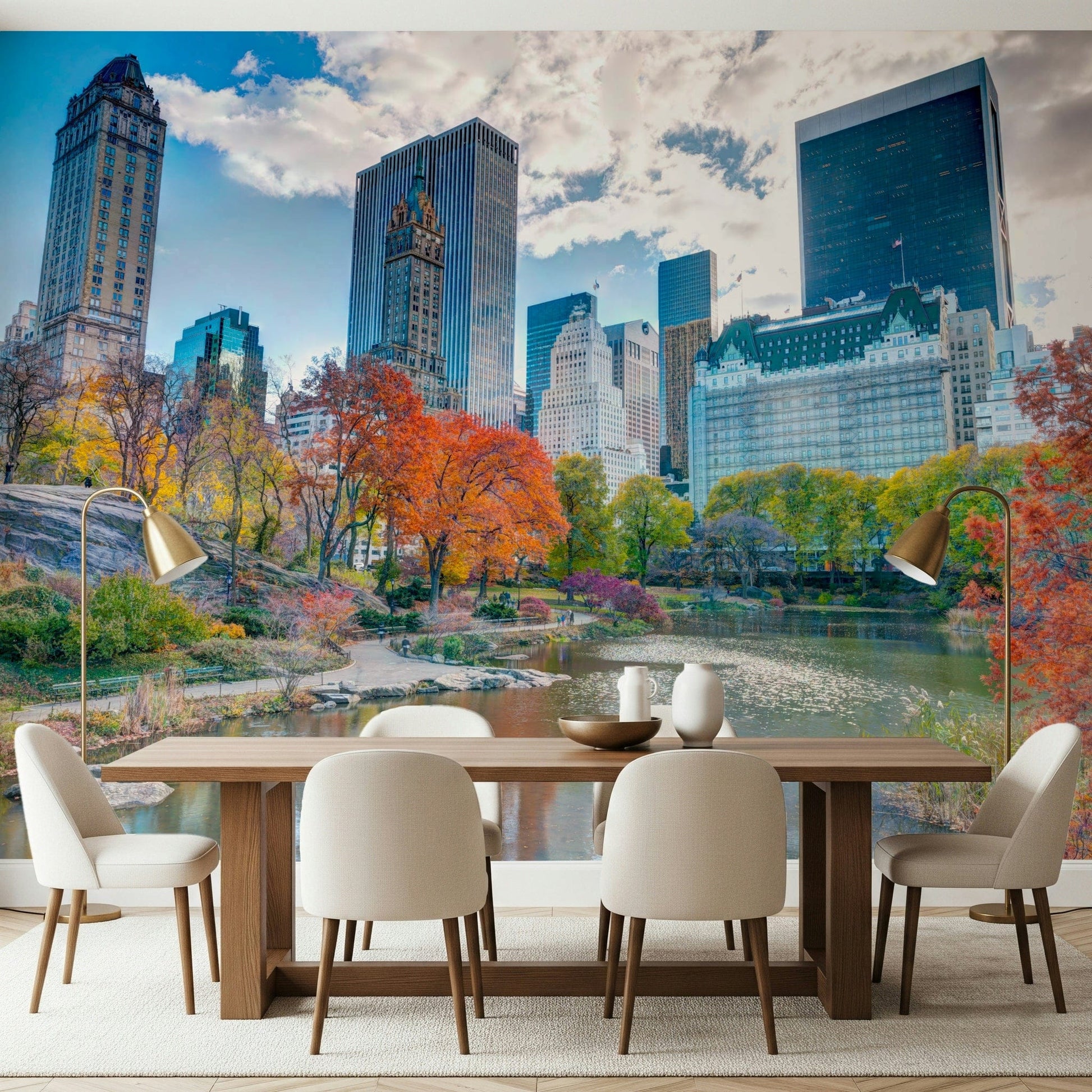 Autumn in the City product, crisp fall light on historic Plaza Hotel structure.
