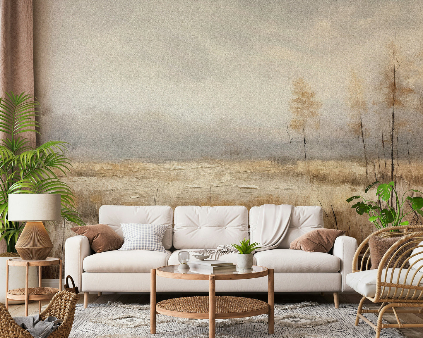 Ethereal Autumnal Meadow Wall Mural -2816792