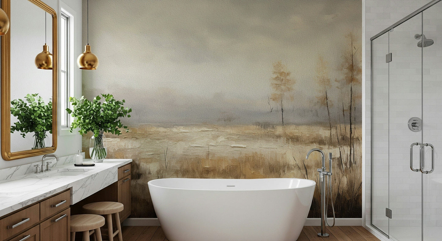 Ethereal Autumnal Meadow Wall Mural -2816792