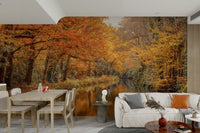 An artistic nature inspired mural for home decor.

