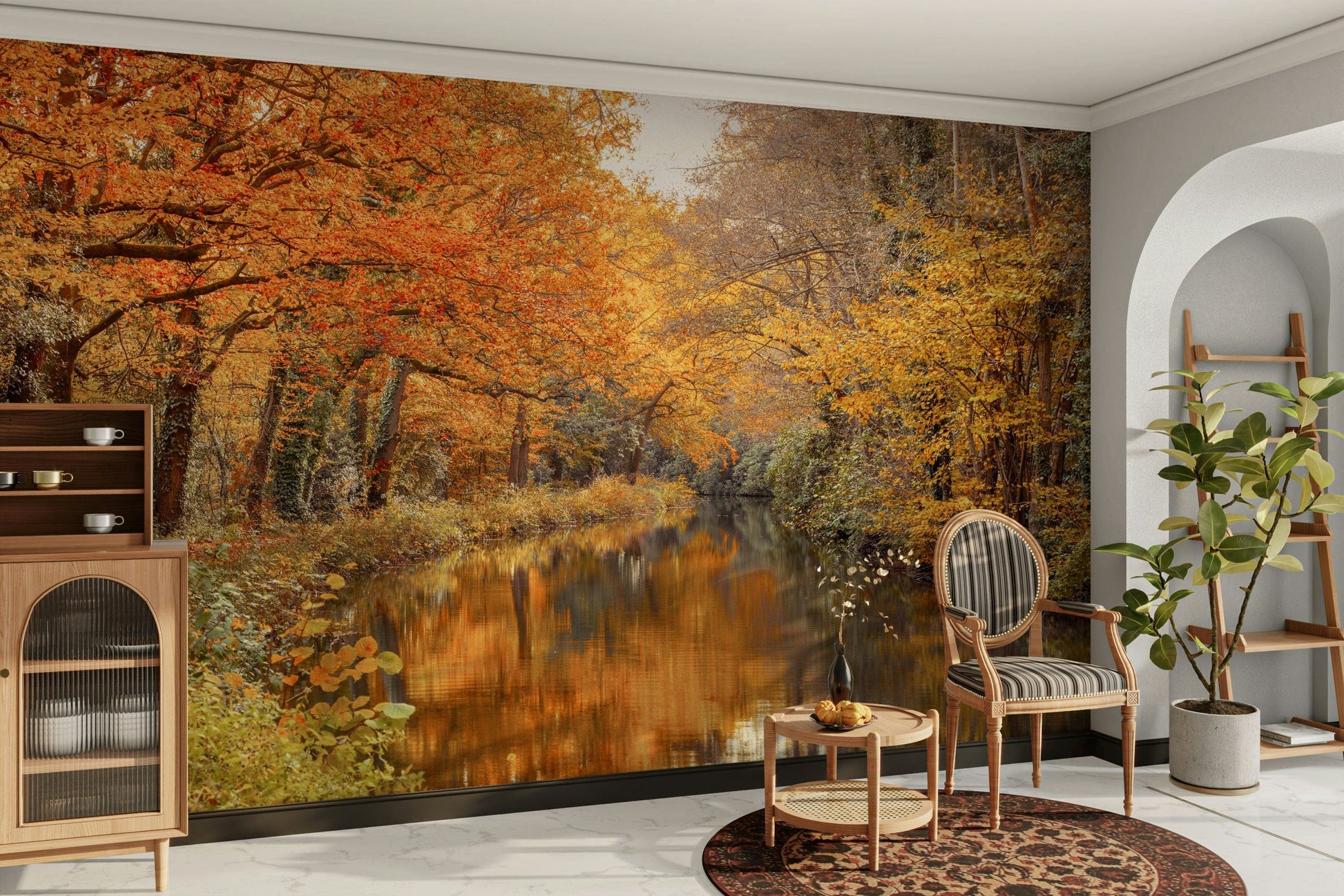 A classic autumn wallpaper for walls.

