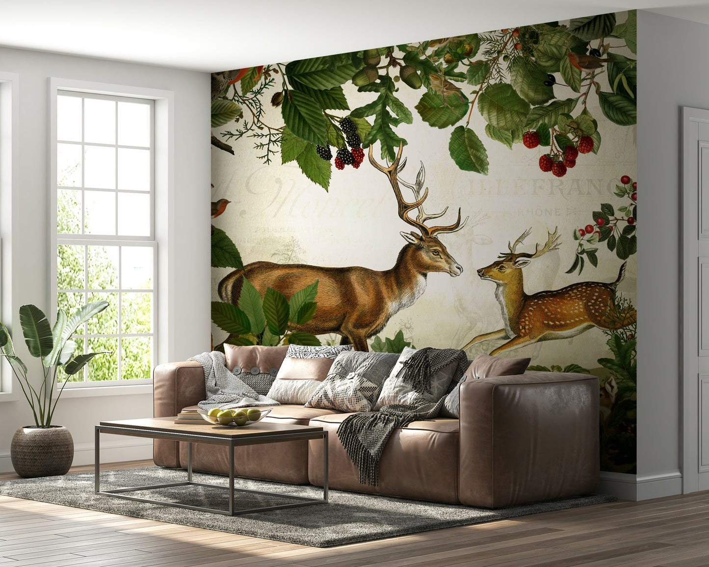 Rustic autumn wallpaper for living rooms

