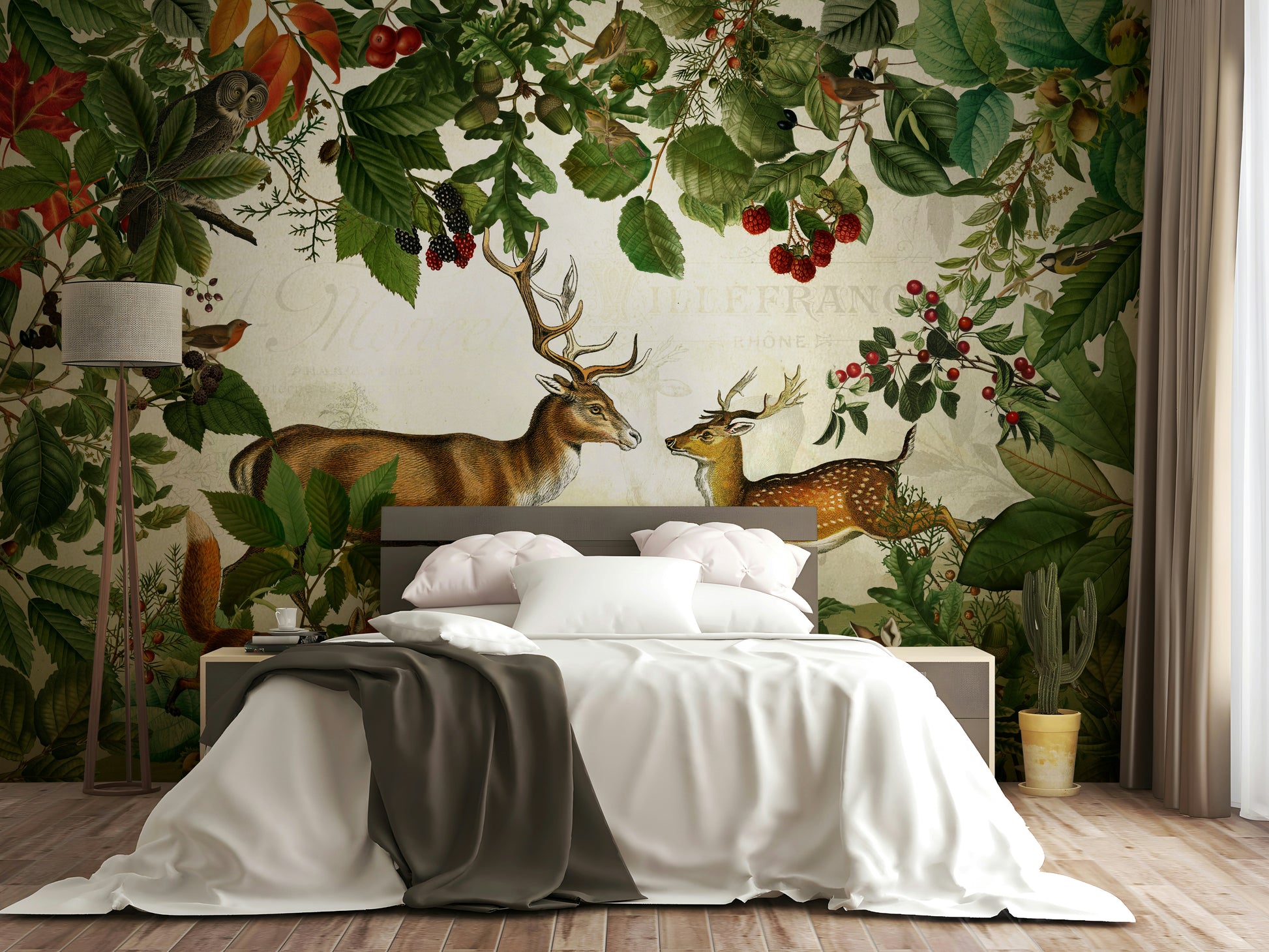 Warm autumn wallpaper with berries

