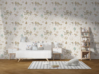 Sky-themed wallpaper for nurseries