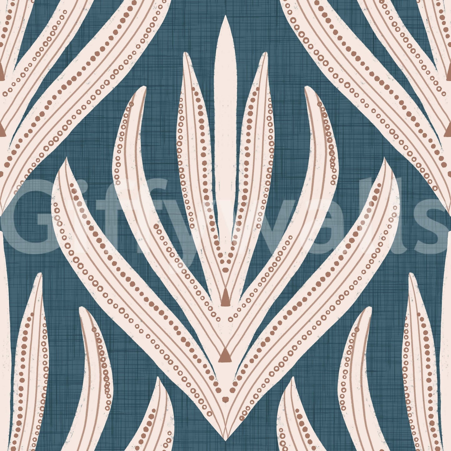 Modern Aztec Flora Wallpaper⁠ -3017146