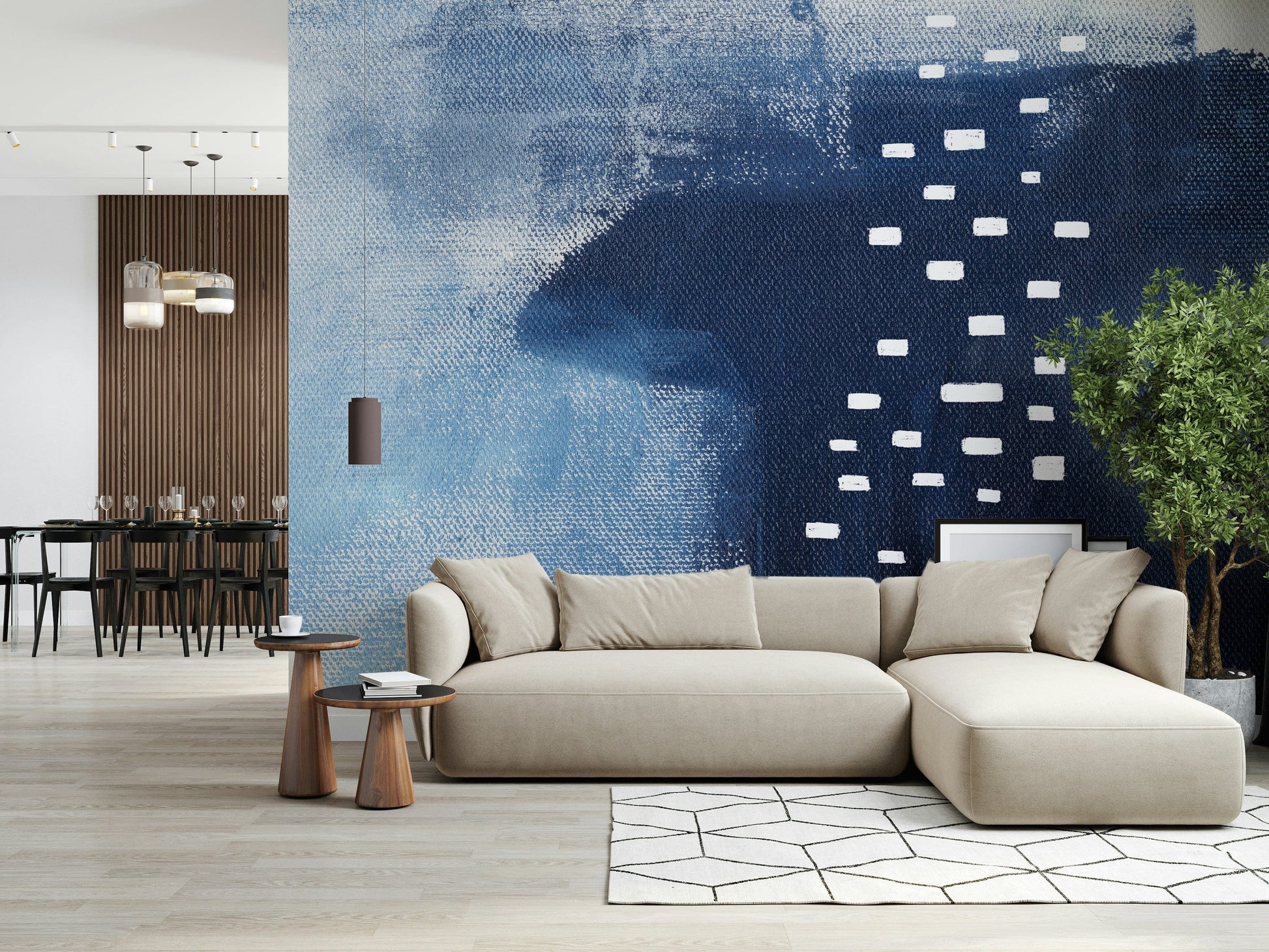 A classic abstract design wallpaper for walls.