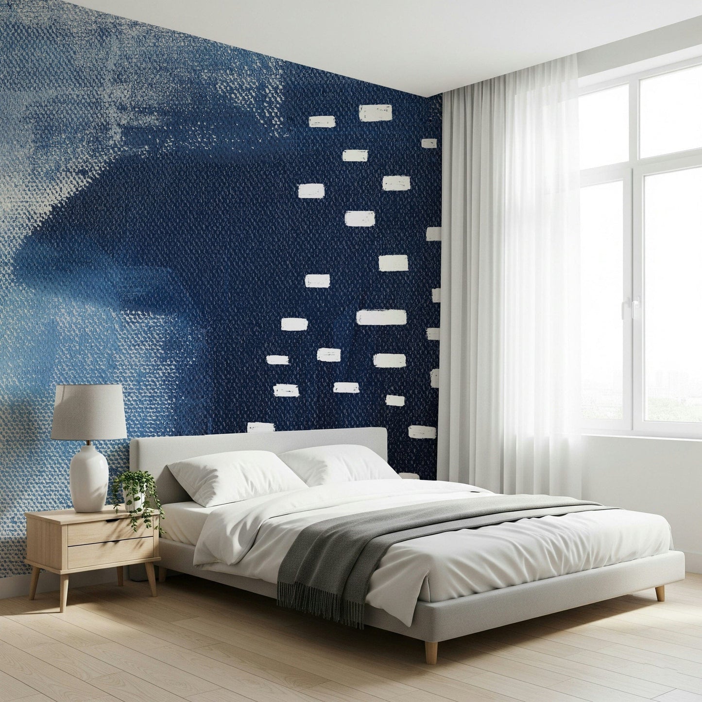 A serene abstract texture wall mural for your decor.