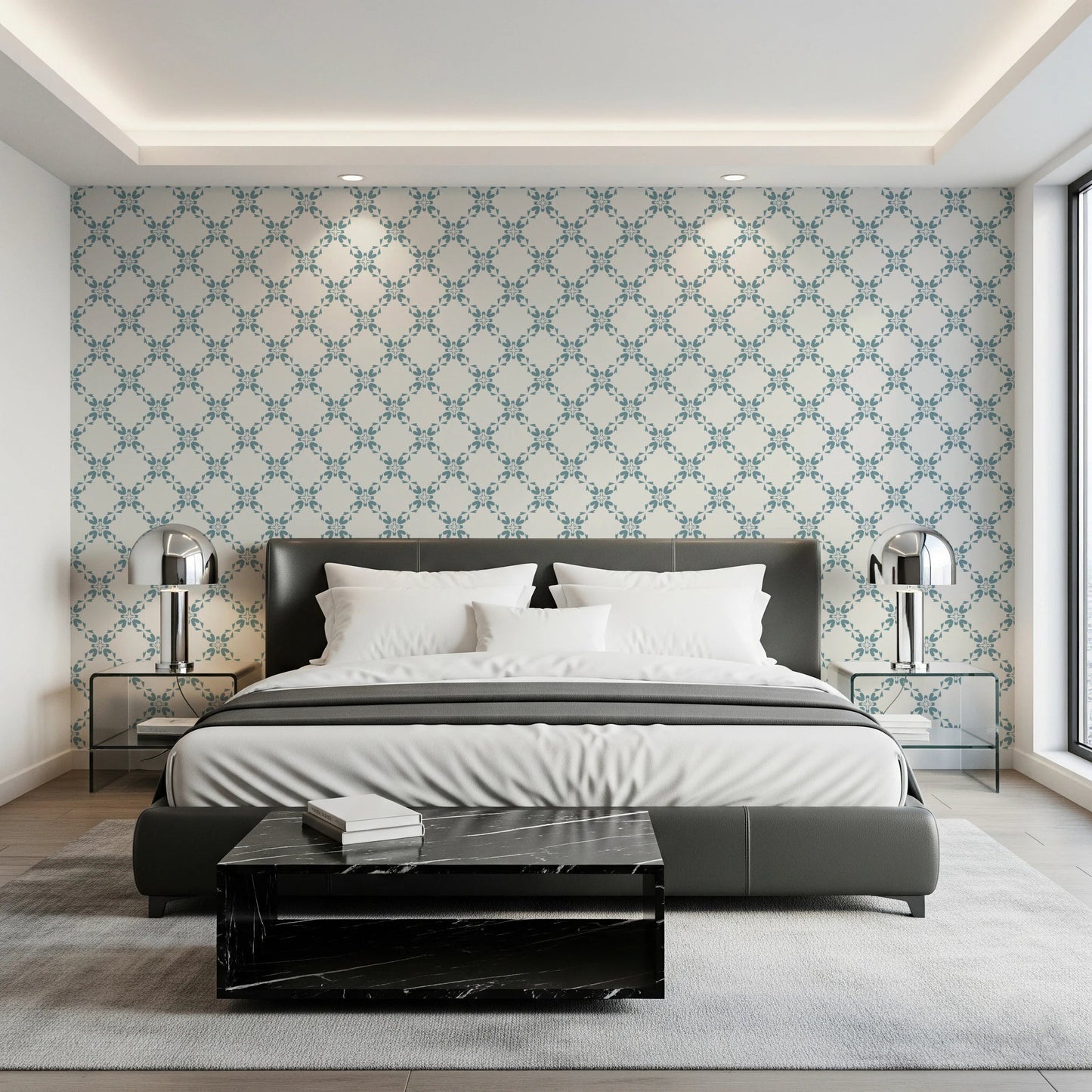 Azure Lattice Wallpaper⁠