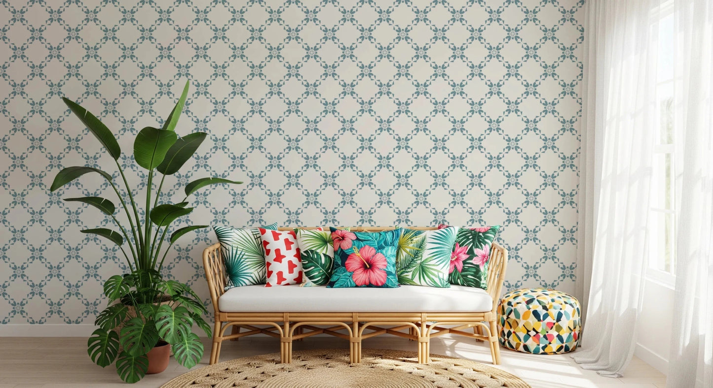 Azure Lattice Wallpaper⁠