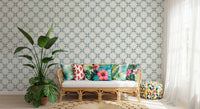 Azure Lattice Wallpaper⁠