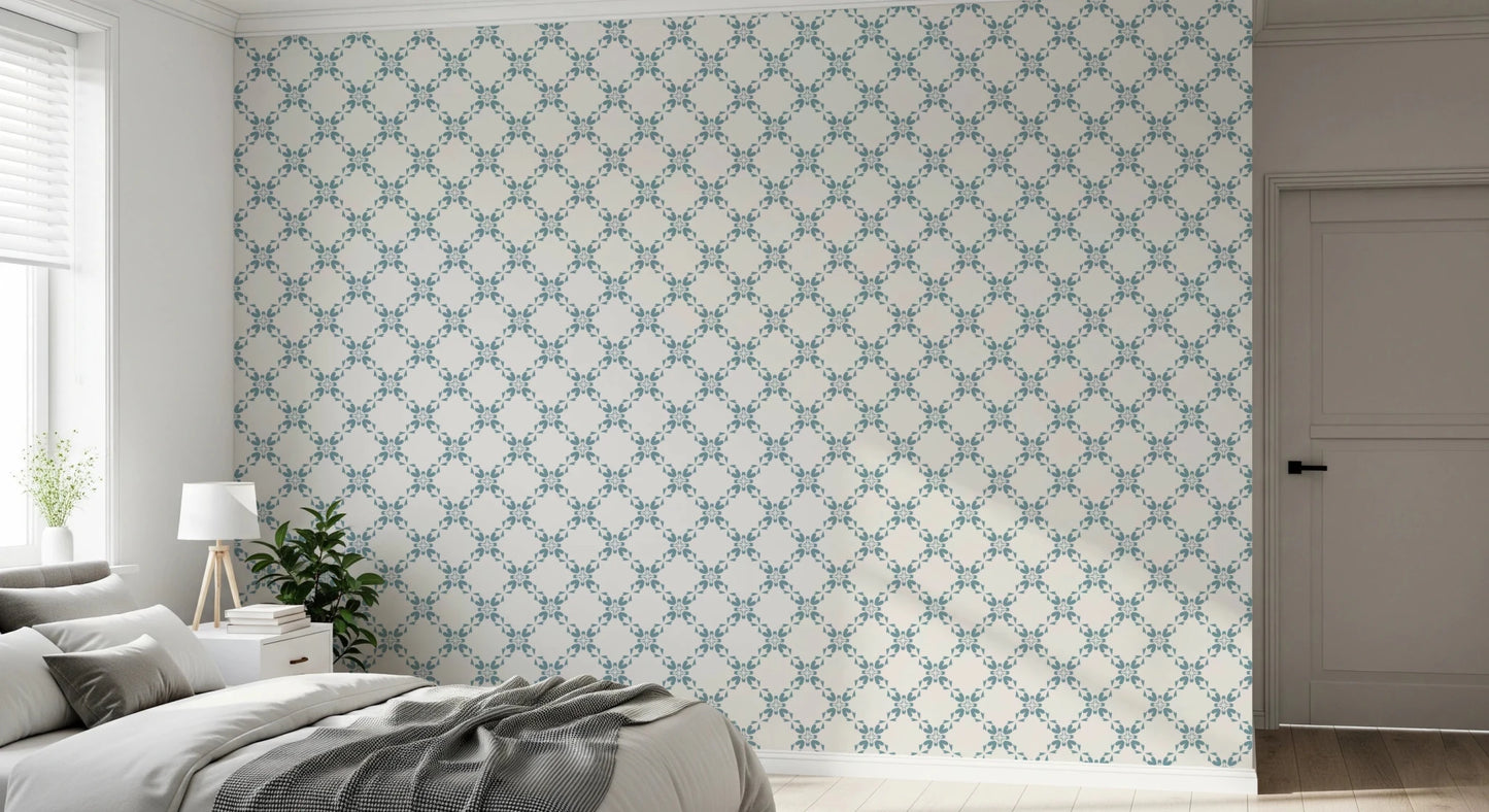 Azure Lattice Wallpaper⁠
