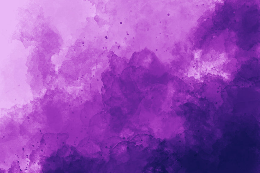 Vibrant Purple Watercolor Wallpaper in your room — zoomed
