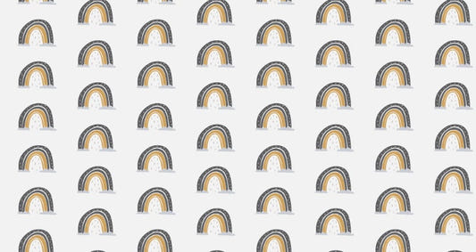 Colorful Rainbow Nursery Wallpaper