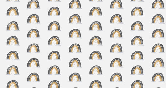 Colorful Rainbow Nursery Wallpaper