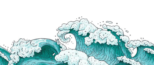 Ocean Waves Abstract Wallpaper Murals