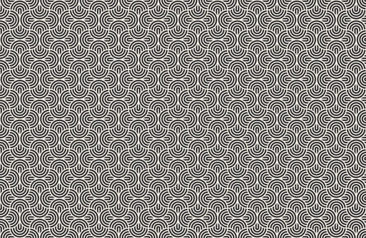 Black Geometric Striped Wallpaper