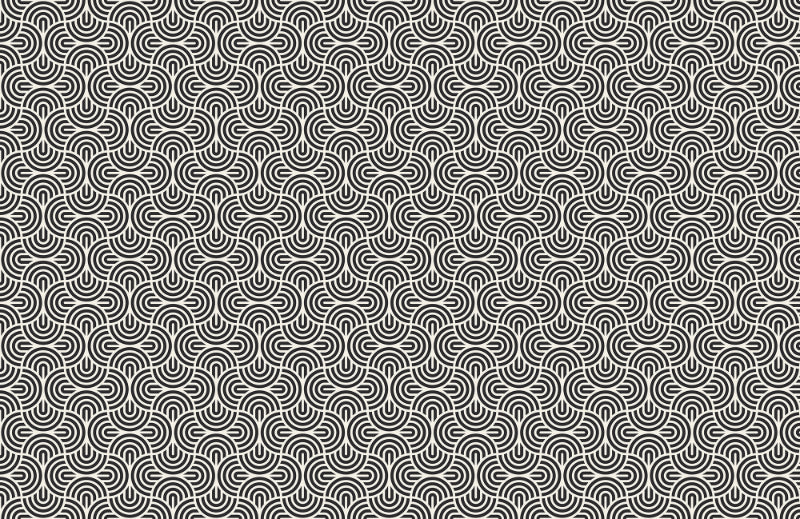 Black Geometric Striped Wallpaper