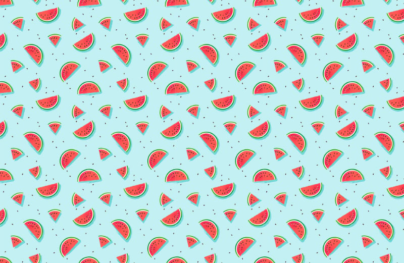 Watermelon Wallpaper in your room — zoomed