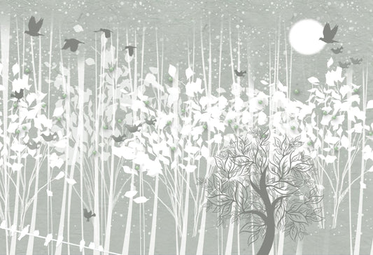 3d Winter Snow Forest Wallpaper Murals