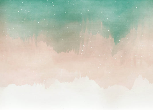 Colorful Watercolor Ombre Wallpaper Mural