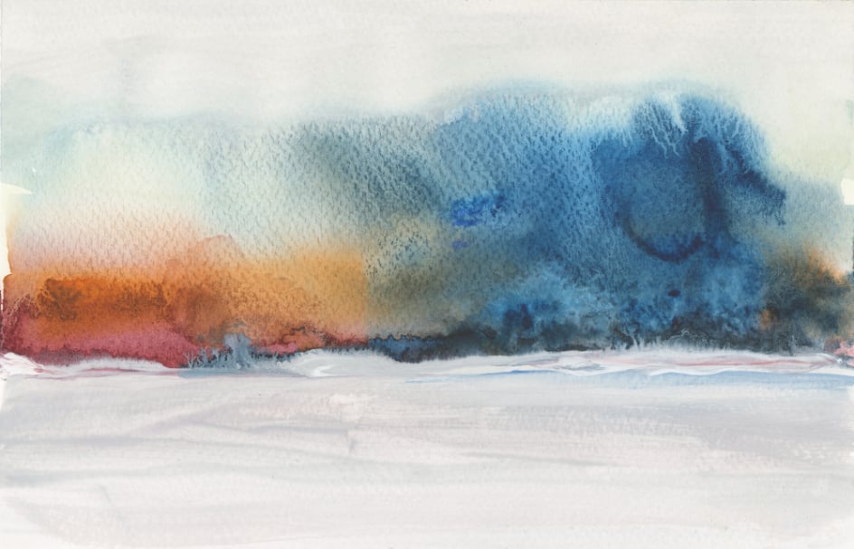 Acrylic Watercolor Flow Painting Wallpaper Mural