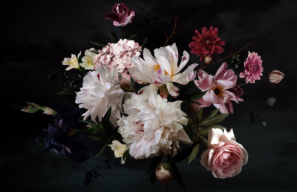 Beautiful Garden Flowers Wallpaper Mural