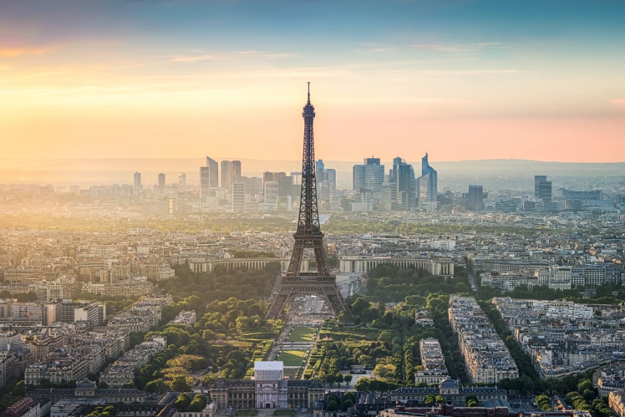 Paris City Eiffel Tower Wallpaper For Walls in your room — zoomed