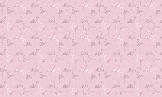 Trendy Pink Shiny Flamingo Seamless Wallpaper
