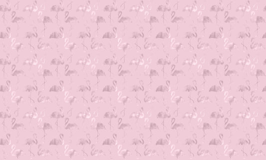 Trendy Pink Shiny Flamingo Seamless Wallpaper