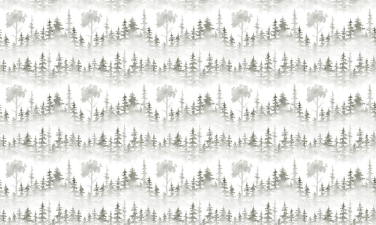 Snow Path Winter Forest Tropical Wallpaper Pattern