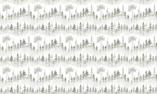 Snow Path Winter Forest Tropical Wallpaper Pattern
