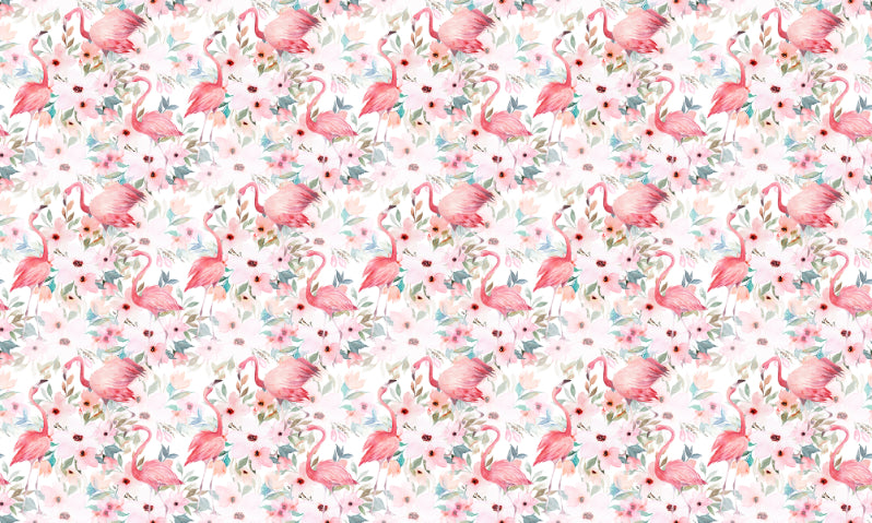 Light Pink Flamingo Wallpaper in your room