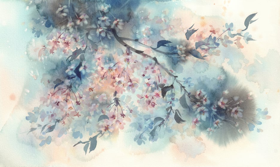 Pastel Flower Beautiful Peach Tones Wallpaper Murals