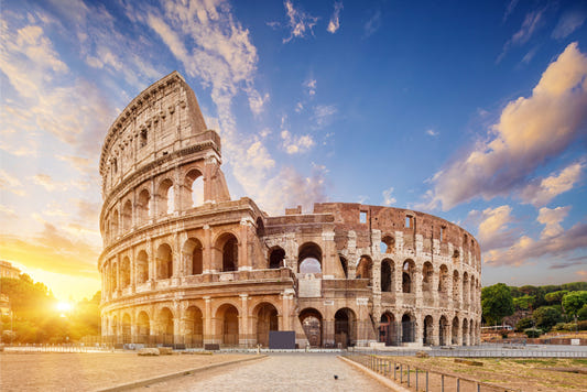 Colosseum Sunrise Historic Rome Wall Mural