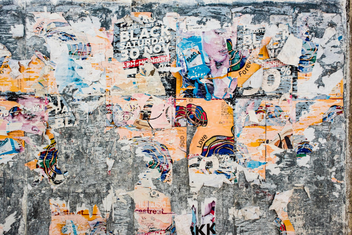 Urban Poster Patchwork Wall Mural