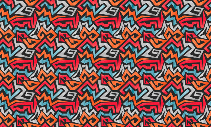 Colorful Graffiti Seamless Wallpaper in your room