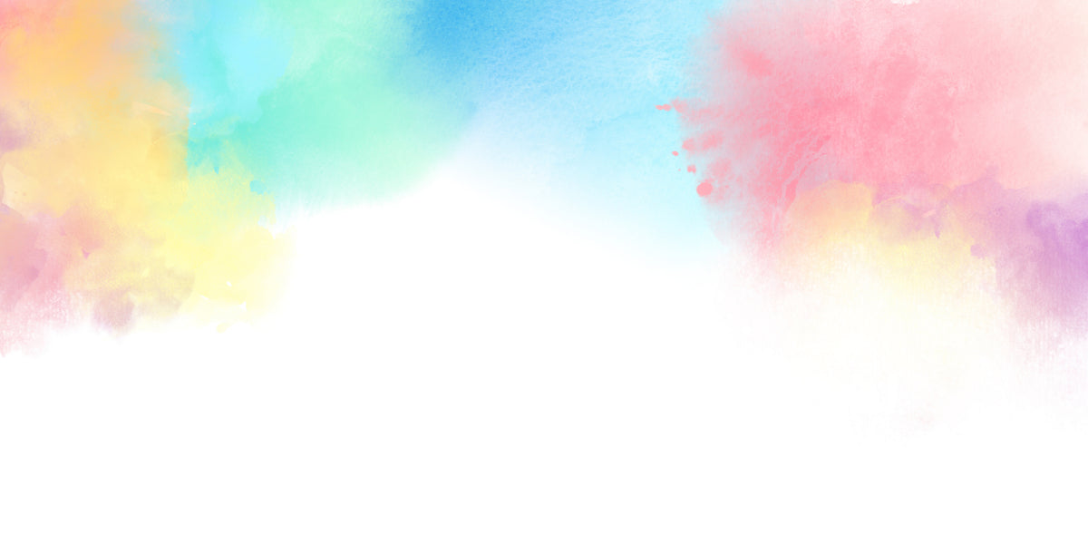 Vibrant Watercolour Splash Kids Wall Mural in your room — zoomed