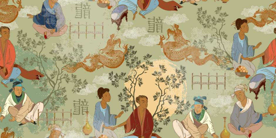 Ancient Chinese Tea Ceremony Wallpaper in your room
