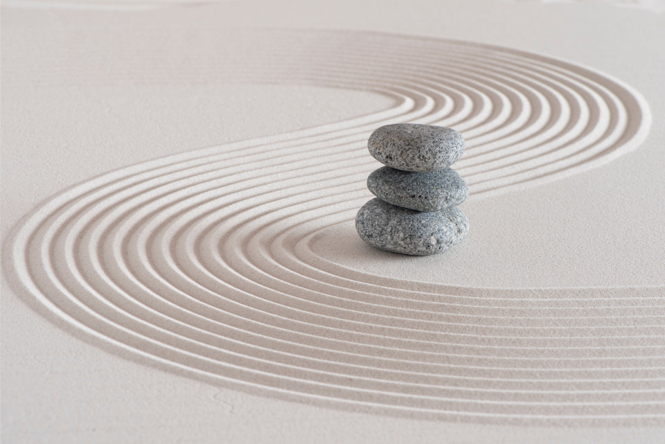 Zen Garden Stones Balance Wall Mural in your room — zoomed