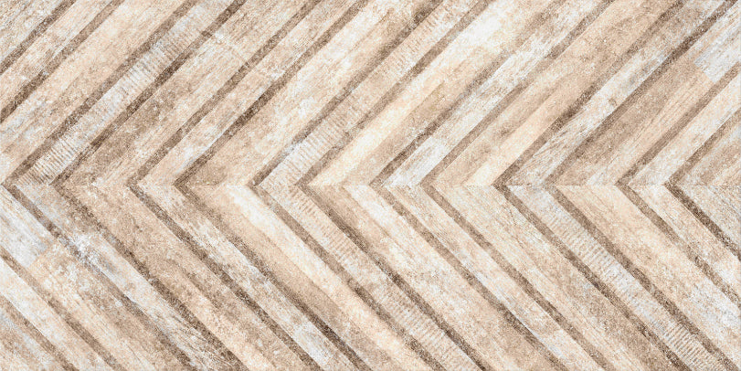 Chevron Stone Wood Pattern Wall Mural in your room