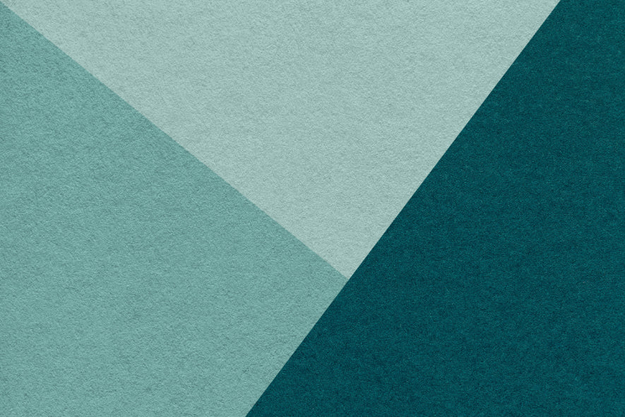 Emerald and Cyan Geometric Wallpaper in your room — zoomed