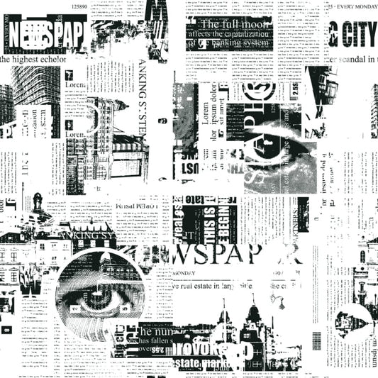 Urban Newsprint Wall Mural