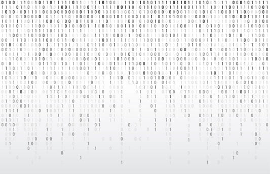 Digital Binary Code Wall Mural