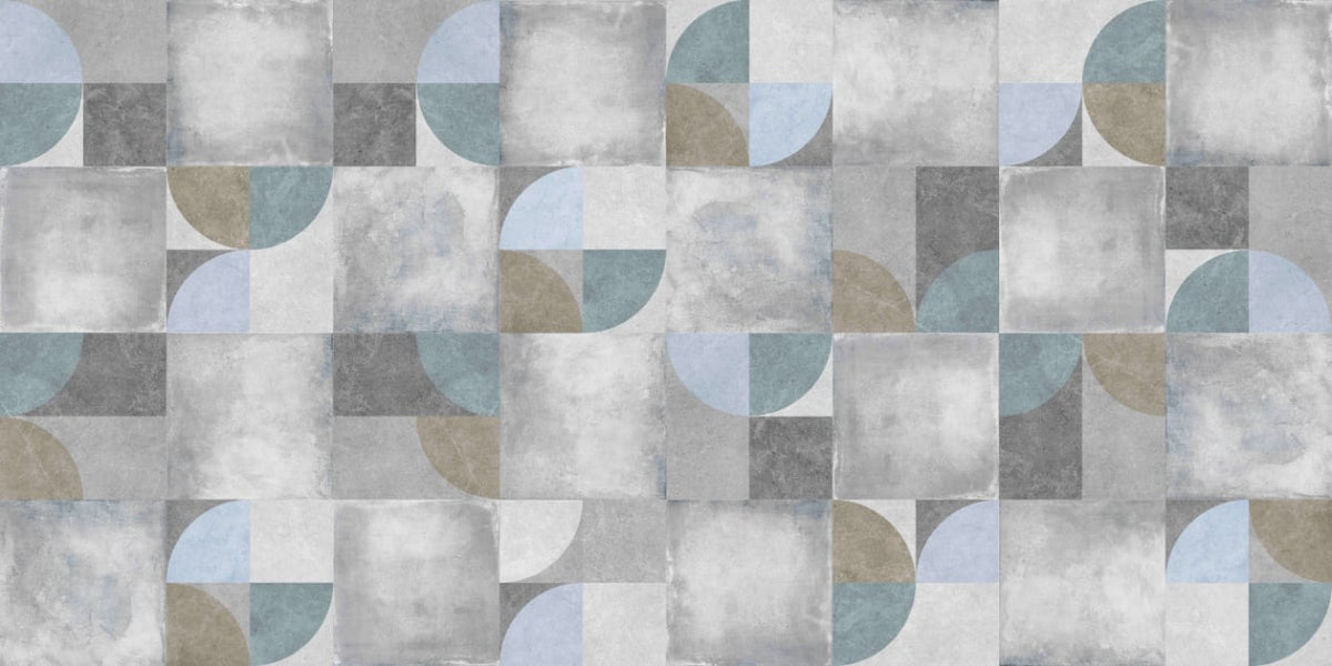 Geometric Peel and Stick Wallpaper in your room — zoomed