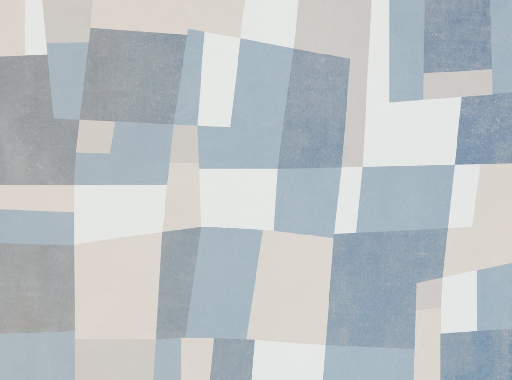 Abstract Cubist Wall Mural in your room — zoomed