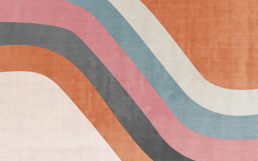 Abstract Waves Wall Mural