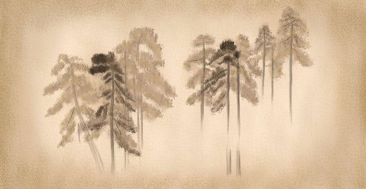 Pine Trees Wall Mural