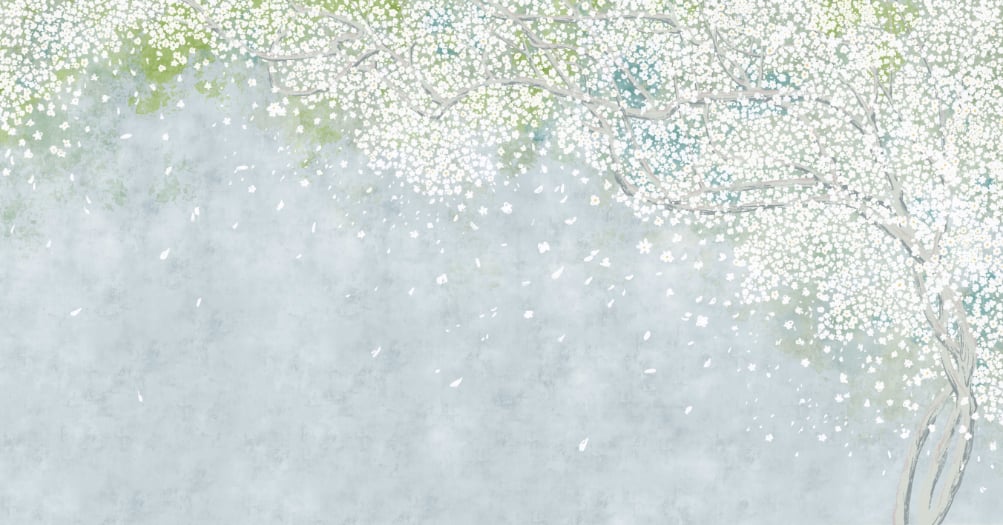 Vintage Sakura Wall Mural in your room