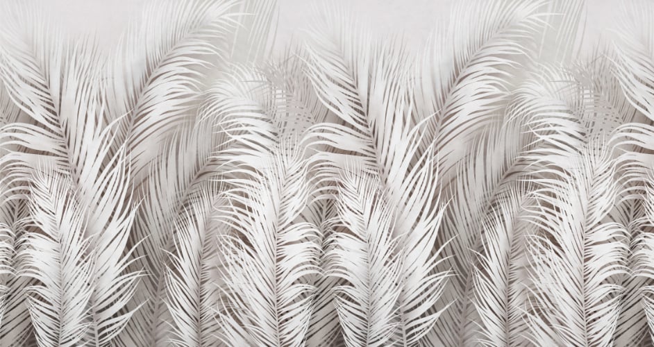 Seraphic Feather Array Wall Mural in your room
